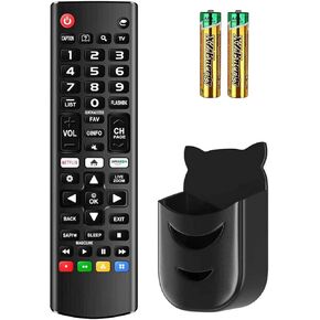 Rimous Remote Compatible with LG TV Remote Control (All Models) for All LG Smart TV LCD LED 3D AKB75375604 AKB75095307 AKB75675304, Remote Control for LG TV Remote Wr Holder & Battery