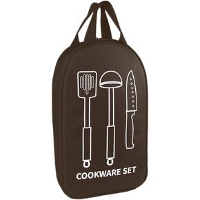 TRIWONDER Camping Travel Cookware Organizer Bag Cooking Utensils Storge Portable Pouch for Outdoor Barbecue Camping Cooking Spoon Chopsticks Organizing