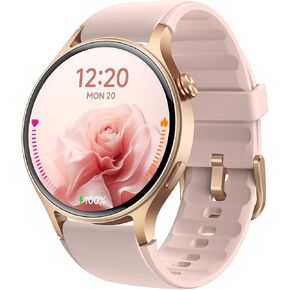 aeac Smart Watch for Women, AMOLED Ultra-Clear Screen Activity Trackers with Heart Rate/Sleep/SpO2 Monitor, Smartwatch for iPhone/Samsung/Android, 110+ Sport Modes Waterproof Fitness Reloj Inteligente