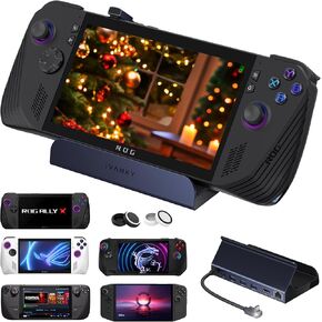 iVANKY 8-in-1 Docking Station 4K@120Hz for ASUS ROG Ally X/Valve Steam Deck OLED/Lenovo Legion Go/MSI Claw, ROG Alloy/Stream Deck Dock Hub with HDMI, 1Gbps Ethernet, 3*USB-A 3.0, 100W USB-C Charge