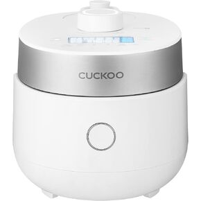 CUCKOO CRP-LHTR0609FW 6-Cup (Uncooked) / 12-Cup (Cooked) Induction Heating Twin Pressure Rice Cooker with Nonstick Inner Pot, 16 Menu Modes, 3 Voice Guide, Auto Clean (White)