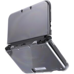 VSEER New 3DS XL Case - Ultra Clear Crystal Transparent Hard Shell Protective Case Cover Skin Hinge-Less Design for New 2015 Nintendo 3DS XL LL - (Black)