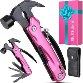 Stocking Stuffers for Women Mom Wife - Gifts for Women, Mothers Day P’ink Gifts for Women, Mom, Wife, Girlfriend, Grandma - Christmas Anniversary Birthday Gifts from Daughter Son, Multitool Hammer