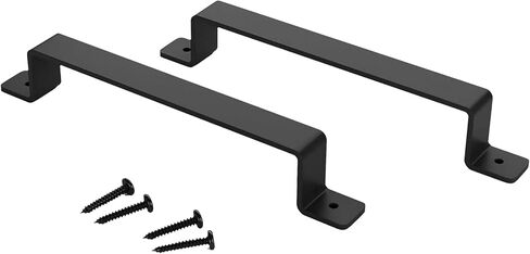 Barn Door Handle for Gate, Kitchen, Sheds, Garage - Pull Handle for Sliding Barn Door - Grab Handle - Barn Door Hardware - Black in Saudi Arabia