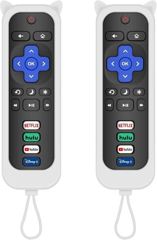 Remote for Roku TV, 2-Pack Replacement for Roku TV Remote with Protective | Compatible for TCL Roku/Onn Roku/Hisense Roku/Philips Roku/Sharp Roku/Westinghouse Roku/Insignia Roku TV [for Roku TV Only] in Saudi Arabia