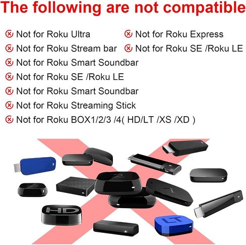 Remote for Roku TV, 2-Pack Replacement for Roku TV Remote with Protective | Compatible for TCL Roku/Onn Roku/Hisense Roku/Philips Roku/Sharp Roku/Westinghouse Roku/Insignia Roku TV [for Roku TV Only] in Saudi Arabia