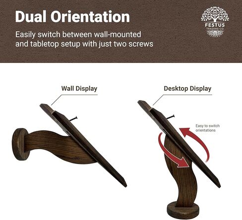 Swan Neck Arrowhead European Mount Plaques, Reversible Wall Mount & Desktop Mount, Antler Mounts or Skull Hanger for Deer, Antelope, Boar, & More, Made in The USA in Saudi Arabia