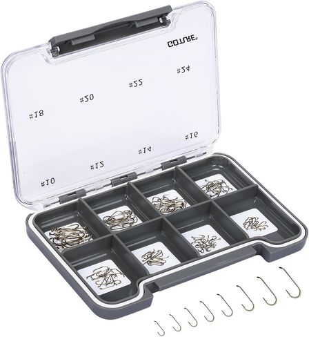 Goture Barb Fishing Hooks with Magnetic Components - High Carbon Steel Fly Tying Fishing Hooks Kit - Nymph/Dry Fly Hooks in Saudi Arabia