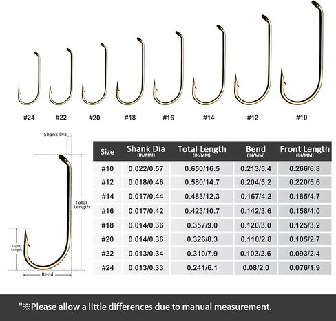 Goture Barb Fishing Hooks with Magnetic Components - High Carbon Steel Fly Tying Fishing Hooks Kit - Nymph/Dry Fly Hooks in Saudi Arabia