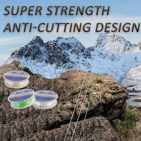 Aventik Fluorocarbon Ice Fishing Line, Great Water Cutting, Fast Sinking, Super Strong Strength with Low Memory, 2/4/6/8 LB in Saudi Arabia