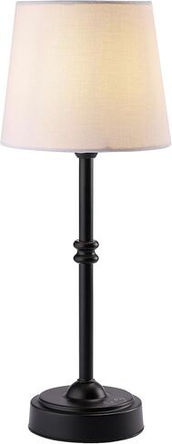 O’Bright Seraph - Cordless LED Table Lamp with Dimmer, Built-in Rechargeable Battery, 3-Level Brightness, Patio Table Lamp, Bedside Night Lamp, Ambient Light for Restaurant, Black in Saudi Arabia