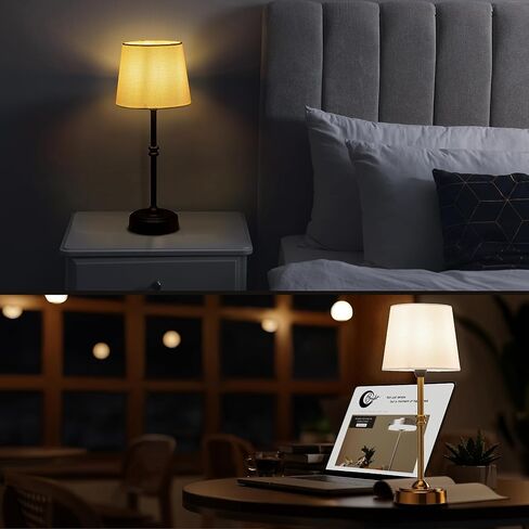 O’Bright Seraph - Cordless LED Table Lamp with Dimmer, Built-in Rechargeable Battery, 3-Level Brightness, Patio Table Lamp, Bedside Night Lamp, Ambient Light for Restaurant, Black in Saudi Arabia