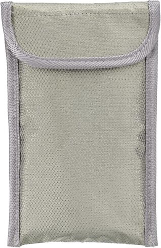 PATIKIL Faraday Bags, 6.5 Inch Signal Blocking Key Pouch Anti-Theft Car Protection Cell Phone RFID GPS Shielding Wallet for Privacy Card Protection, Silver -Grey in Saudi Arabia