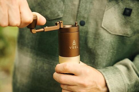 VSSL Java G25 Coffee Manual Coffee Grinder, Up To 25 Gram Capacity, Stainless Steel Conical Burr, Bronze in Saudi Arabia