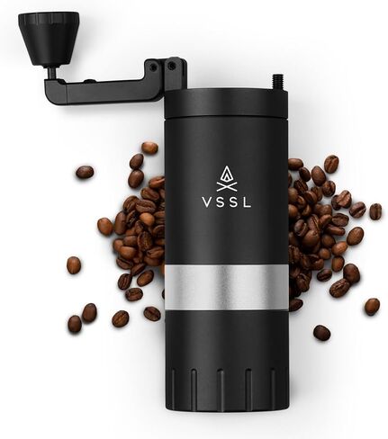 VSSL Java G25 Coffee Manual Coffee Grinder, Up To 25 Gram Capacity, Stainless Steel Conical Burr, Bronze in Saudi Arabia