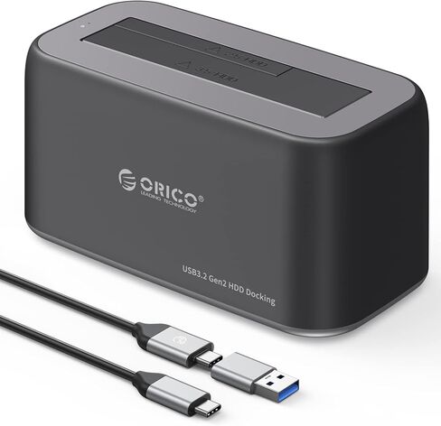محطة إرساء محرك الأقراص الصلبة ORICO SATA إلى USB C USB 3.2 Gen 2 6Gbps لمحرك الأقراص الصلبة 2.5 3.5 بوصة SATA HDD SSD حتى 18 تيرابايت مع UASP [دعم USB-C وUSB-A] -6819C3 in Saudi Arabia