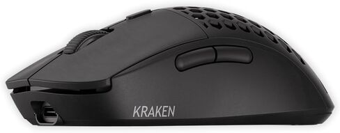 Kraken AERO - Superlight Wireless Gaming Mouse, Ultra-Lightweight, LAG-Free Wireless, Dual-Mode (2.4Ghz + Wired) Symmetrical, 26,000 DPI, PAW3395 Compatible with PC/MAC (Black) in Saudi Arabia