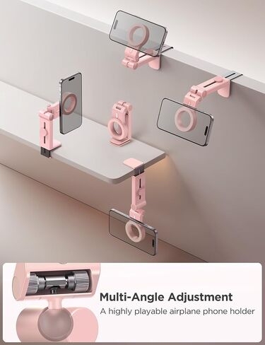 JOYROOM for Magsafe Airplane Phone Holder Travel Essentials,【Unlimited Scenery】 Hands-Free Plane Phone Holder, Airplane Travel Accessories for iPhone 16 Pro Max & Magsafe Case in Saudi Arabia