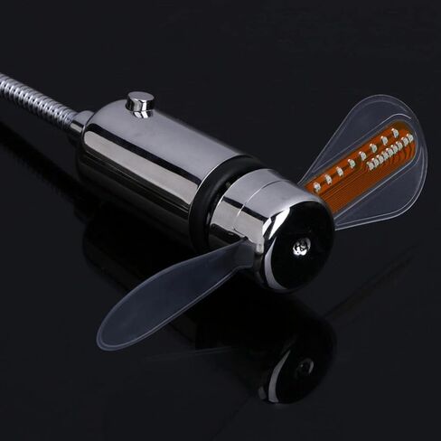 مروحة USB صغيرة من سايتاي مع ساعة في الوقت الحقيقي وعرض درجة الحرارة، مروحة ساعة LED محمولة شخصية USB، أدوات ألعاب مضحكة USB هدايا للرجال والنساء والمكتب والمنزل (درجة الحرارة) in Saudi Arabia