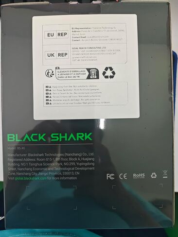 Black Shark Magnetic Cell Phone Cooler, RGB Phone Cooling Fan Portable Lightweight Mobile Phone Cooling Fan, Phone Radiator with Larger Cooling Area for Phone/Tablet/IPad (White) in Saudi Arabia