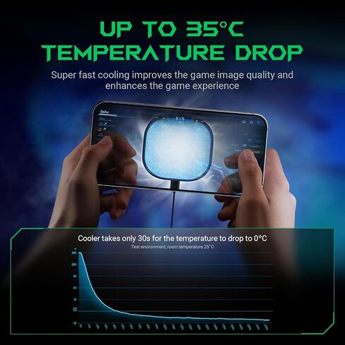 Black Shark Magnetic Cell Phone Cooler, RGB Phone Cooling Fan Portable Lightweight Mobile Phone Cooling Fan, Phone Radiator with Larger Cooling Area for Phone/Tablet/IPad (White) in Saudi Arabia