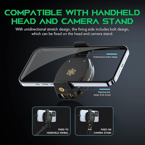 مبرد الهاتف الخلوي المغناطيسي من بلاك شارك، مروحة تبريد للهاتف المحمول RGB خفيفة الوزن ومروحة تبريد للهاتف المحمول، مشعاع الهاتف مع منطقة تبريد أكبر للهاتف/الكمبيوتر اللوحي/آي باد (أبيض) in Kuwait