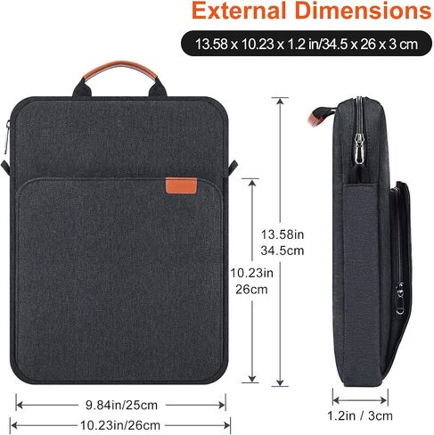 12.9-14.2 Inch Tablet Sleeve Bag for Samsung Galaxy Tab S9 S8 Ultra 14.6 inch,13" iPad Air M2/Pro M4,12.9" iPad Pro/MacBook Air 13.6"/MacBook Pro 14.2" /Surface Laptop 2024/Surface Pro 11 10 Case-Blue in Kuwait