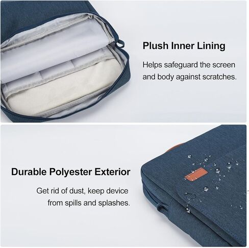 12.9-14.2 Inch Tablet Sleeve Bag for Samsung Galaxy Tab S9 S8 Ultra 14.6 inch,13" iPad Air M2/Pro M4,12.9" iPad Pro/MacBook Air 13.6"/MacBook Pro 14.2" /Surface Laptop 2024/Surface Pro 11 10 Case-Blue in Kuwait