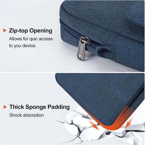 12.9-14.2 Inch Tablet Sleeve Bag for Samsung Galaxy Tab S9 S8 Ultra 14.6 inch,13" iPad Air M2/Pro M4,12.9" iPad Pro/MacBook Air 13.6"/MacBook Pro 14.2" /Surface Laptop 2024/Surface Pro 11 10 Case-Blue in Kuwait