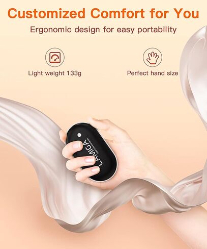Hand Warmers Rechargeable,Electric Hand Warmer Reusable,5200mAh Portable Powerbank,Hot Hand Pocket Heater for Outdoor Camping and Hunting,The Best Gift for Winter. in Saudi Arabia