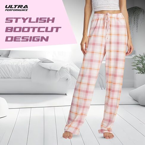 Ultra Performance Womens Pajama PJ Pants 3 Pack Lounge Bottoms Pajamas for Women (Avail in Plus Sizes) in Kuwait