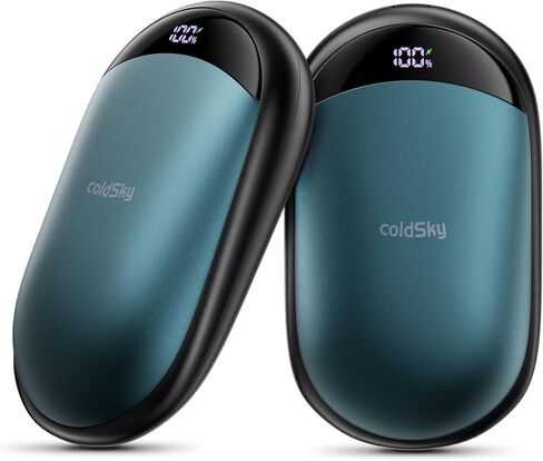 تدفئة اليد القابلة لإعادة الشحن، 2 حزمة من دفء اليد الكهربائية المغناطيسية مع شاشة رقمية، جهاز تدفئة اليد المحمول للجيب، للرجال والنساء، في الهواء الطلق، والألعاب، والتخييم، والصيد in Kuwait