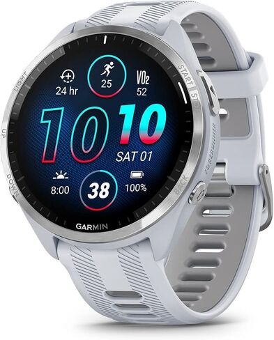 Garmin Forerunner 965 (Black/Powder Gray) Running & Triathlon GPS Smartwatch Gift Box Bundle - AMOLED Display, Lightweight, 31-Hour Battery - Includes PlayBetter Screen Protectors, Wall Adapter & Case in Saudi Arabia