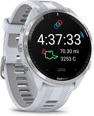 Garmin Forerunner 965 (Black/Powder Gray) Running & Triathlon GPS Smartwatch Gift Box Bundle - AMOLED Display, Lightweight, 31-Hour Battery - Includes PlayBetter Screen Protectors, Wall Adapter & Case in Saudi Arabia