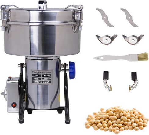Hakka Commercial Grain Mill Grinder Machine, 30-50kg/h &Adjustable Fineness in Saudi Arabia
