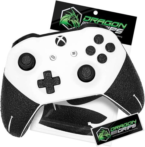 Dragon Grips Xbox Controller Grips, 1 Sheet Black Non-Slip Textured Rubber Grip Tape for Xbox One Controller Decal, Xbox One Elite Controller Grips, Including Thumb Stick, Triggers, Buttons, D-pad in Kuwait