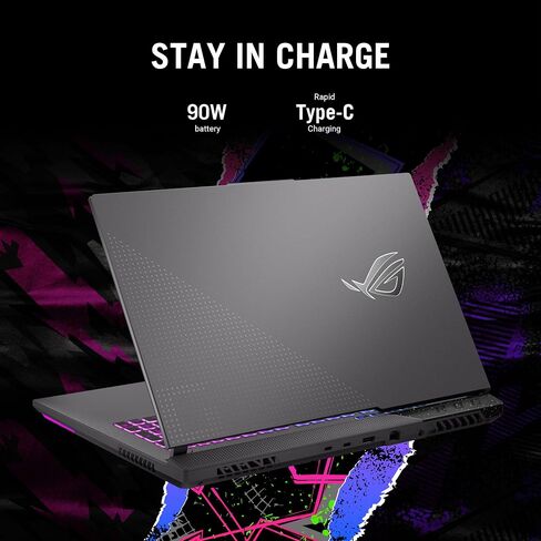 ASUS ROG Strix G17 Gaming Laptop, 17.3" FHD 144Hz, AMD Ryzen 9 7845HX, GeForce RTX 4070, 64GB DDR5 RAM, 2TB PCIe M.2 SSD, HDMI, USB 3.2 Gen 1, Wi-Fi 6, RGB Backlit Keyboard, Windows 11 Pro, Black in Saudi Arabia