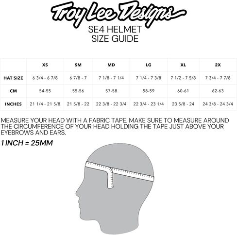 Troy Lee Designs SE4 Polyacrylite Mono Adult Motocross Helmet W/MIPS - وجه كامل للطرق الوعرة للدراجات النارية والدراجات الترابية ATV Powersports خوذة سباق رياضية مزدوجة - للرجال والنساء للجنسين (أسود، XXL) in Kuwait