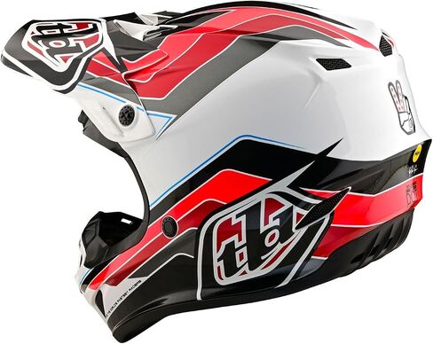 Troy Lee Designs SE4 Polyacrylite Mono Adult Motocross Helmet W/MIPS - وجه كامل للطرق الوعرة للدراجات النارية والدراجات الترابية ATV Powersports خوذة سباق رياضية مزدوجة - للرجال والنساء للجنسين (أسود، XXL) in Kuwait
