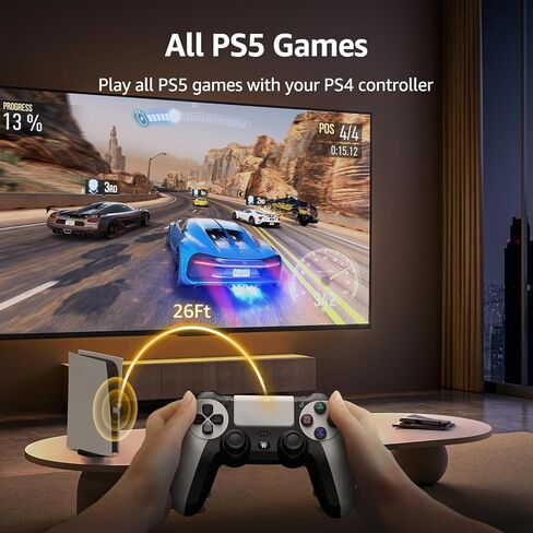 IWGAME Controller for PlayStation 5, Compatible with PS5/PS5 Pro/PS5/PS4/ PC, Wireless Controllers Support Adjustable Turbo, Remap, Hall Effect, Gaming Controller with 2.4G Adapter, Play PS5 Games in Saudi Arabia