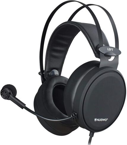 NUBWO N7 Stereo Gaming Headsets with Noise Canceling Mic for Xbox, PS5, PS4, PC, Adaptive Headband, Easy Control (Black) in Saudi Arabia