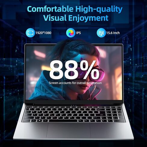 كمبيوتر محمول Jumper، كمبيوتر محمول للألعاب i5-12450H الثاني عشر (4.4 جيجا هرتز)، 16 جيجا DDR4 512 جيجا NVME SSD، كمبيوتر محمول 15.6 بوصة مع شاشة FHD IPS، بطارية 62.7 وات في الساعة، Bluetooth5.1، USB3.2 * 3، 4 مكبرات صوت ستيريو، 2 فتحات ذاكرة. in Kuwait