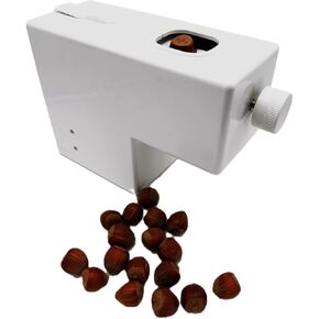 Pelamatic Electric Nut Cracker | Dual-Mode Manual & Auto | Adjustable for Pecans, Almonds, Nuts | NEW UPDATED Durable Compact Design, White, 6.69 x 11.02 x 3.54 in, Plastic