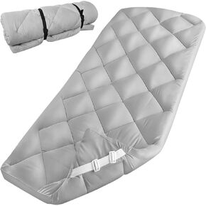Cot Mattress Pad (Improved Thickness) Quilted Cot Pads for Camping, Camping Sleeping Pad Soft Comfortable Cot Mattress Topper 30" X 75" Camping Mattress Pad for Camp Cot/Rv Bunk/Narrow Twin Beds