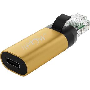 USB C to Ethernet Adapter with 100W Power Delivery, RJ45 Male to USB C Female Network LAN Adapter, Built-in Smart Chip, 1Gbps, Charging and Surfing 2 in 1, Supports PC, Laptop, Tablet, Smartphone