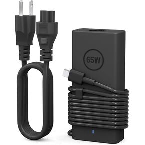 New Slim 65W Dell Laptop Charger USB C for Dell Latitude 5420 5520 7420 7430 7480 7490, for Dell Inspiron 14 16 7620 2in1 Chromebook 3100 Dell XPS 13 LA65NM190 Type C Dell AC Adapter Power Cord
