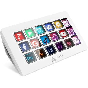 AKP153 Studio Deck, Stream Controller, 15 Macro Keys, Trigger Actions in Apps and Software Like OBS, YouTube, Twitch, Custom Console for Photo and Video Editing, Live Streaming, PC/Mac (Black)