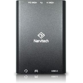 NJ300, External Capture Card. 4K60 Passthrough, Stream and Record in 1080P60 with ultra-low latency on PS5, PS4, Xbox Series X/S, in OBS and more, on PC and Mac. Supports Party Chat capture.