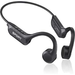 سماعات رأس CXK Bone Conduction Bluetooth 5.3 سماعات أذن مفتوحة مع ميكروفون، صوت عالٍ ممتاز 8 ساعات وقت تشغيل سماعات بلوتوث، سماعة رأس رياضية مقاومة للماء IPX6 للجري وركوب الدراجات والمشي