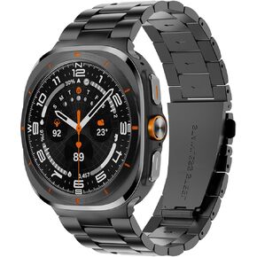 Band Compatible with Samsung Galaxy Watch Ultra 47mm(2024),Metal Stainless Steel Bands Strap Men Women,NOT for Galaxy Watch 7 6 5 4 Band 40mm 44mm 45mm/Watch 6 4 Classic 42mm 46mm 43mm 47mm